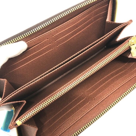 Authentic LOUIS VUITTON Monogram Zippy wallet Zip Around Long Wallet Brown - Picture 13 of 14